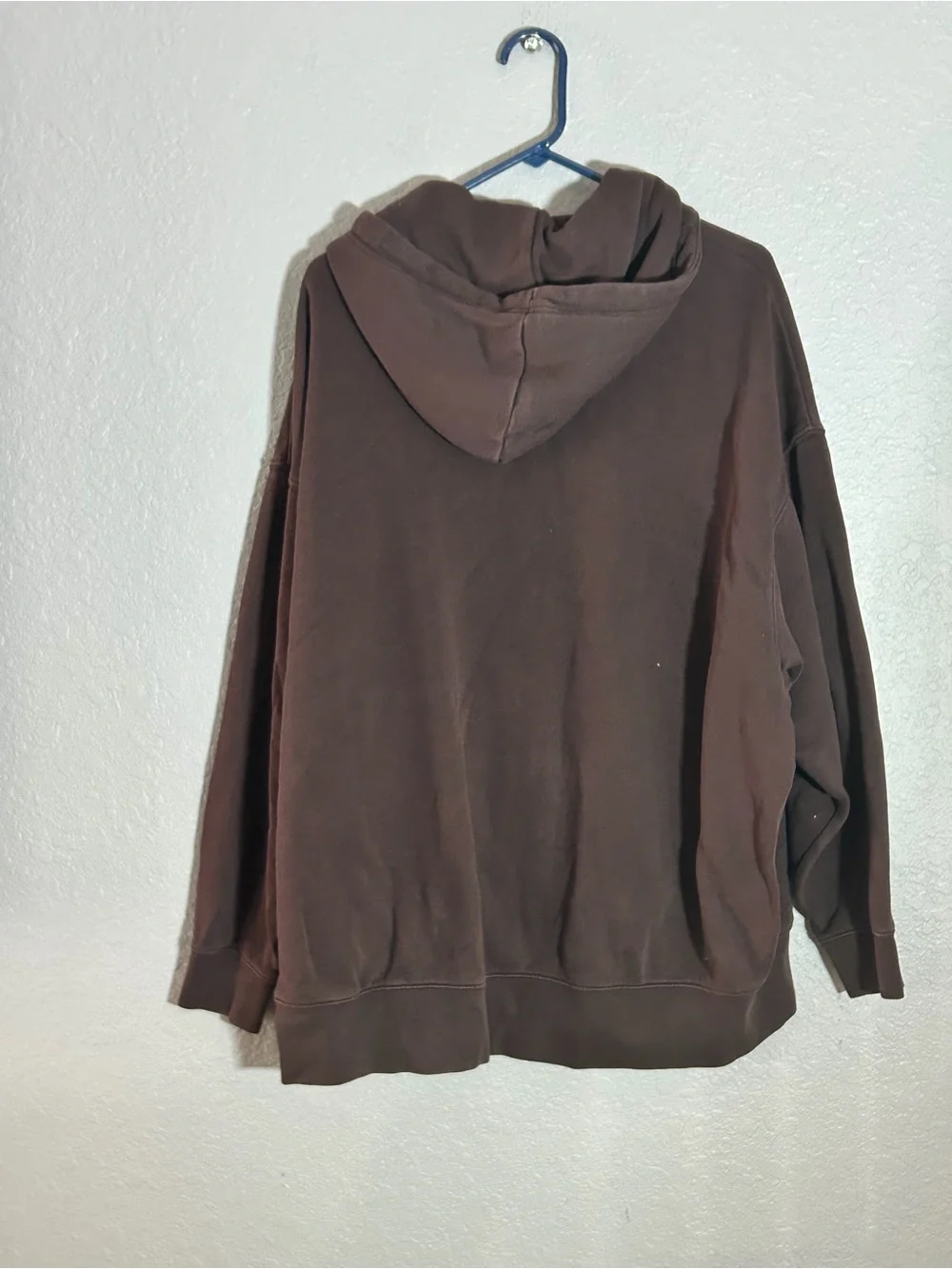 Nike Brown Oversized Zip-Up Hoodie | Size Small